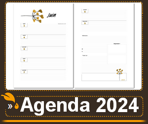agenda 2024 à imprimer - format a4