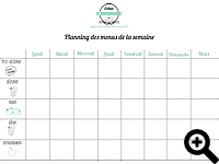 Planificateur de menus et liste de courses: Planning repas semaine | à  remplir | pour 52 semaines | tableau menu semaine | menus matin, midi et  soir 