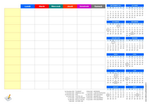 Le planning hebdomadaire à imprimer.